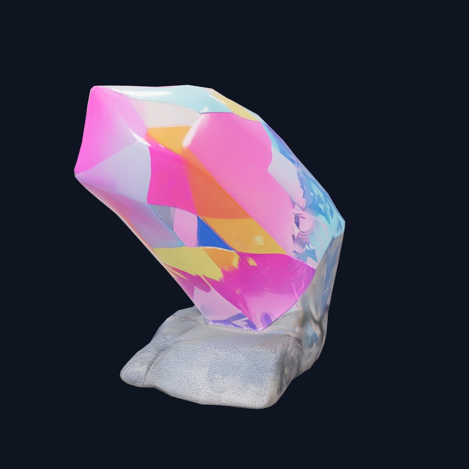 Iridescent Crystal model pack